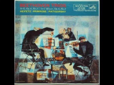 Jascha Heifetz ft Gregor Piatigorsky & William Primrose - Beethoven: Trio In G, Op. 9, No. 1; Beethoven Trio In C Minor, Op. 9, No. 3 Zip Album